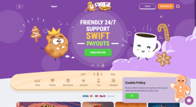 Грати в Cookie Casino онлайн на Ukrcasino